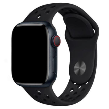 CUREA SILICONE SPORT APPLE WATCH BLACK BLACK