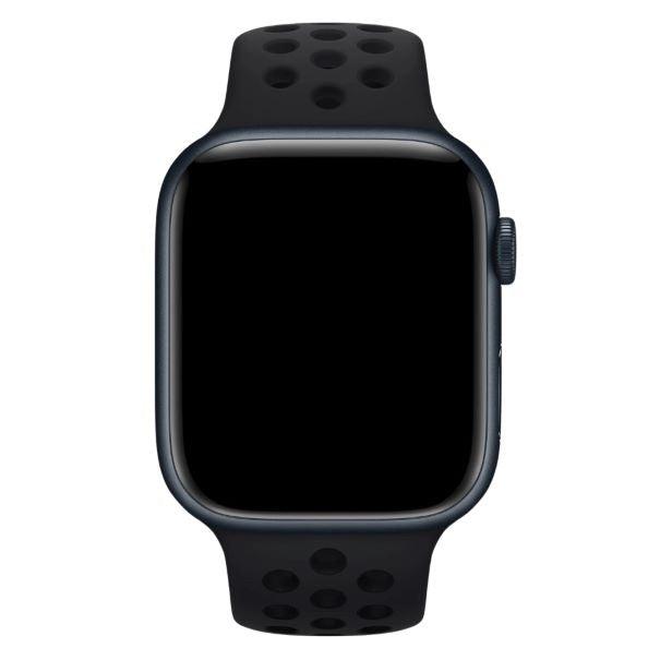 Curea Silicone Sport Apple Watch Black Black