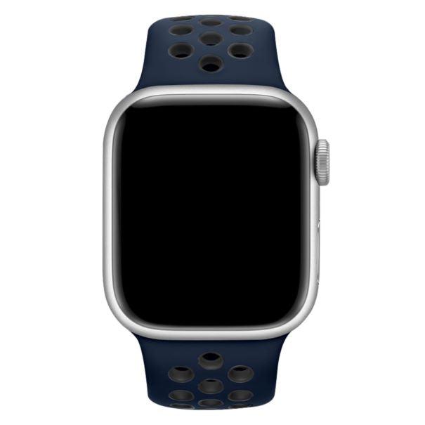 Curea Silicone Sport Apple Watch Midnight Blue Black
