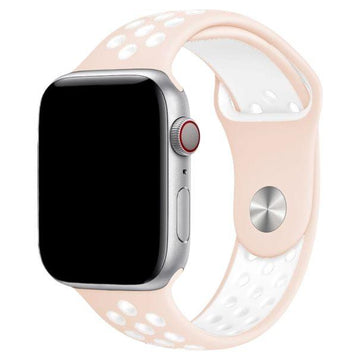CUREA SILICONE SPORT APPLE WATCH PINK WHITE