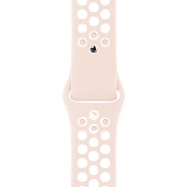 Curea Silicone Sport Apple Watch Pink White