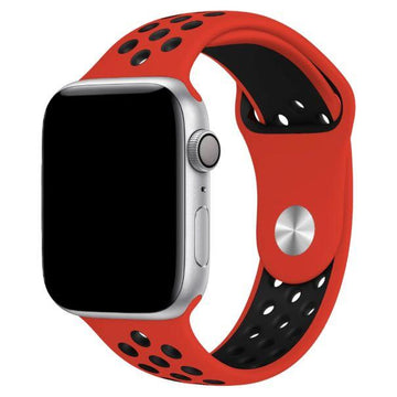 CUREA SILICONE SPORT APPLE WATCH RED BLACK