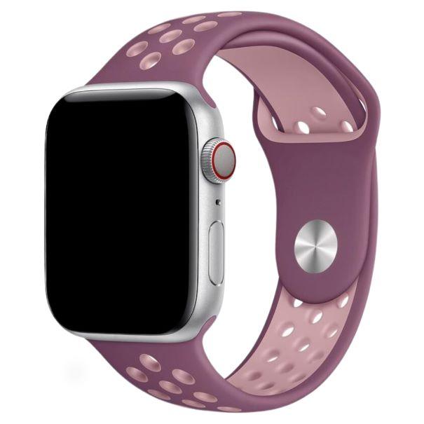 Curea Silicone Sport Apple Watch Smoke Purple Soft Pink