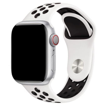 CUREA SILICONE SPORT APPLE WATCH WHITE BLACK