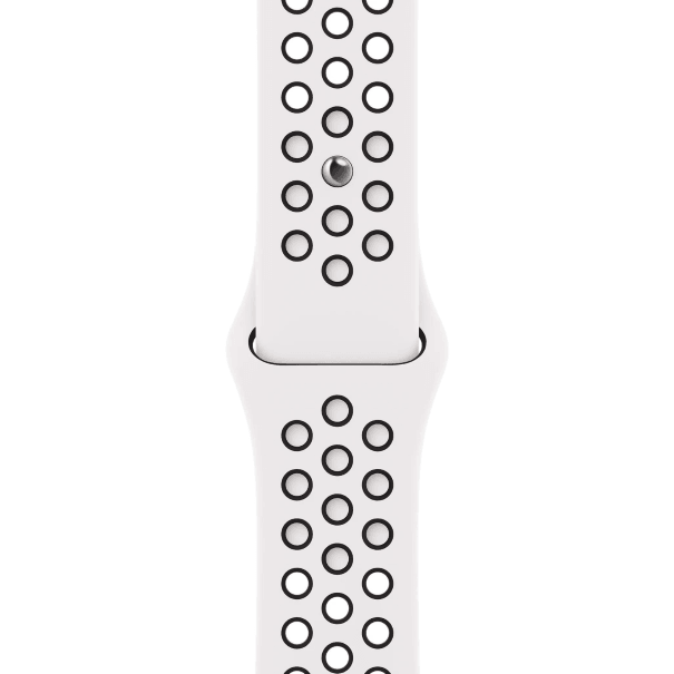Curea Silicone Sport Apple Watch White Black