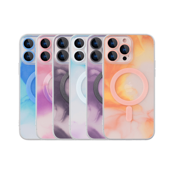Husă Silicone MagSafe Marble iPhone