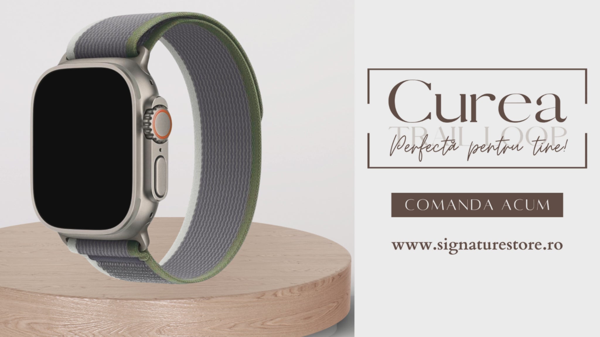 Curea Trail Loop Apple Watch Army Green