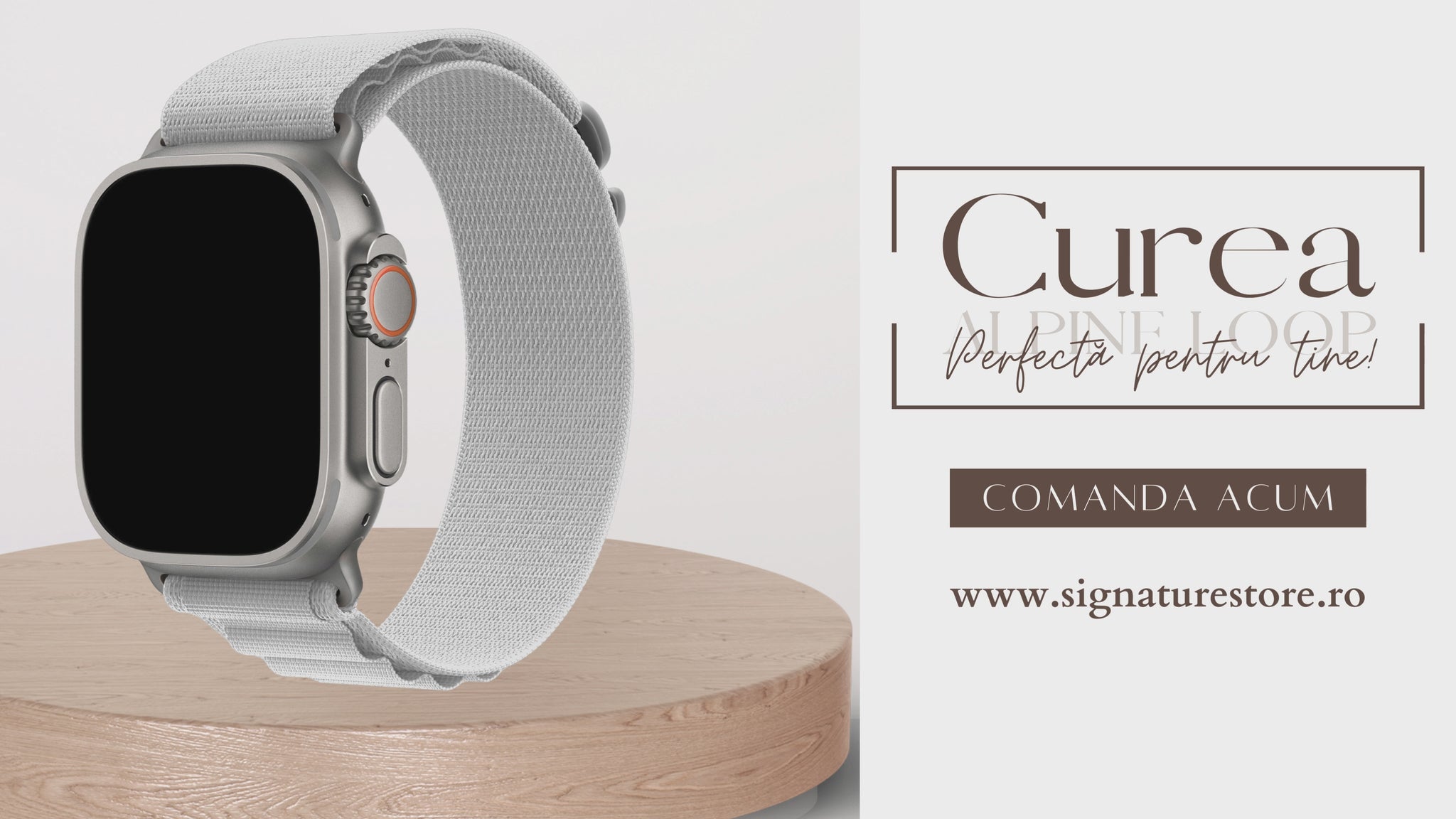 Curea Alpine Loop Apple Watch Starlight
