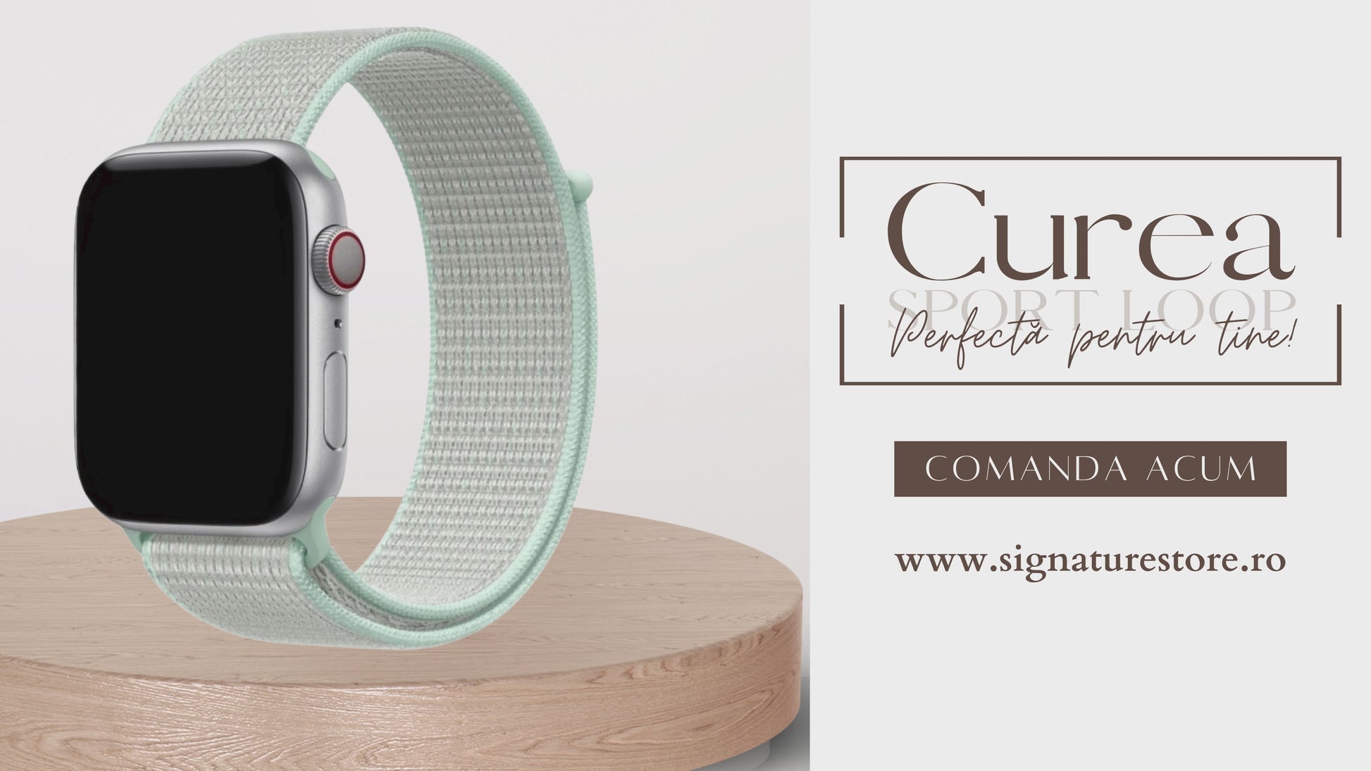 Curea Sport Loop Apple Watch Teal Mint