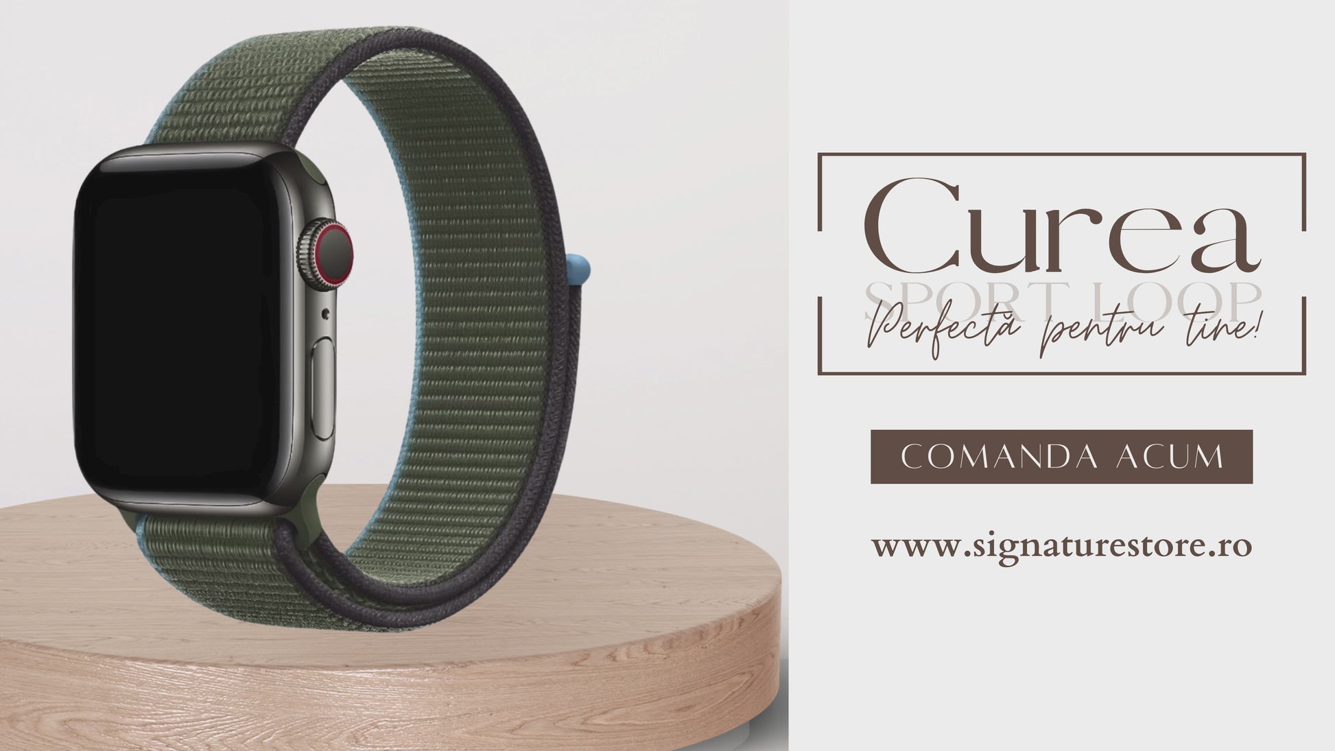 Curea Sport Loop Apple Watch Inverness Green