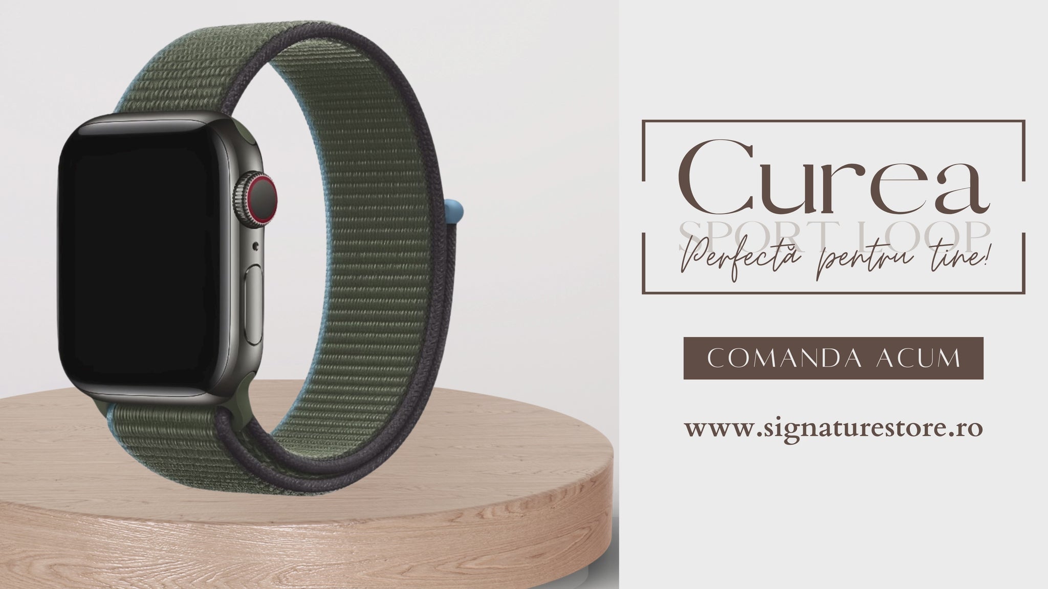 Curea Sport Loop Apple Watch Inverness Green