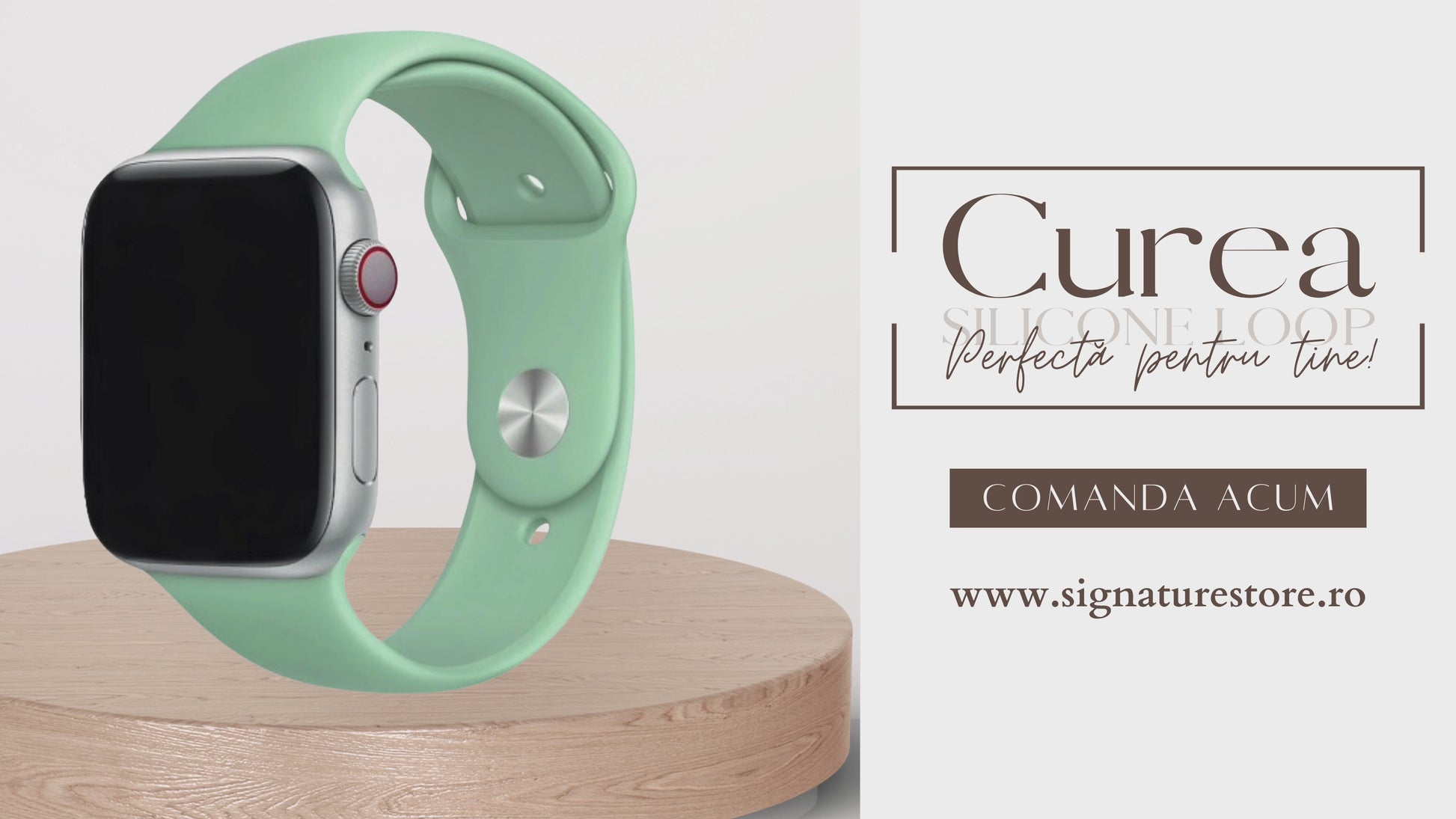 Curea Silicone Apple Watch Mint