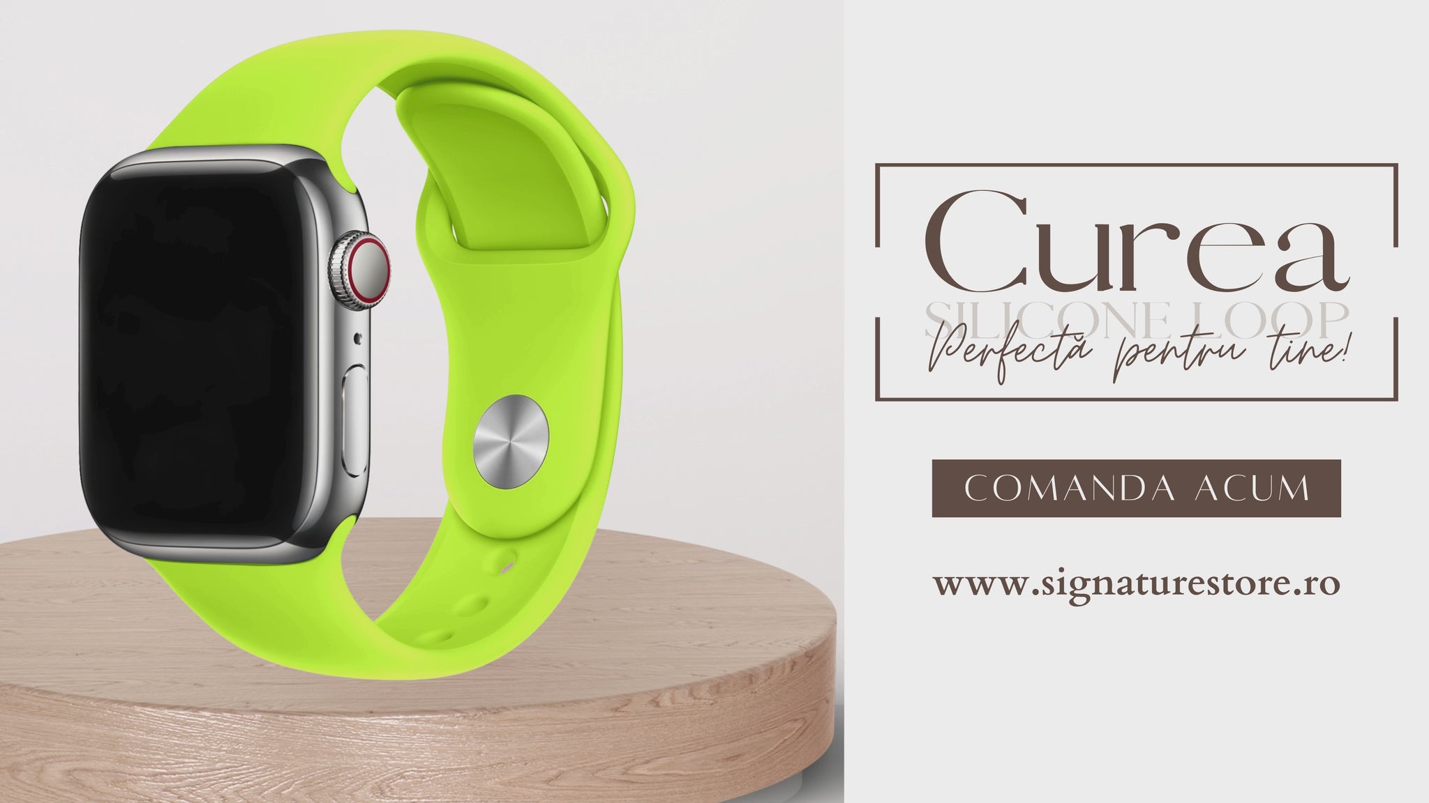 Curea Silicone Apple Watch Green