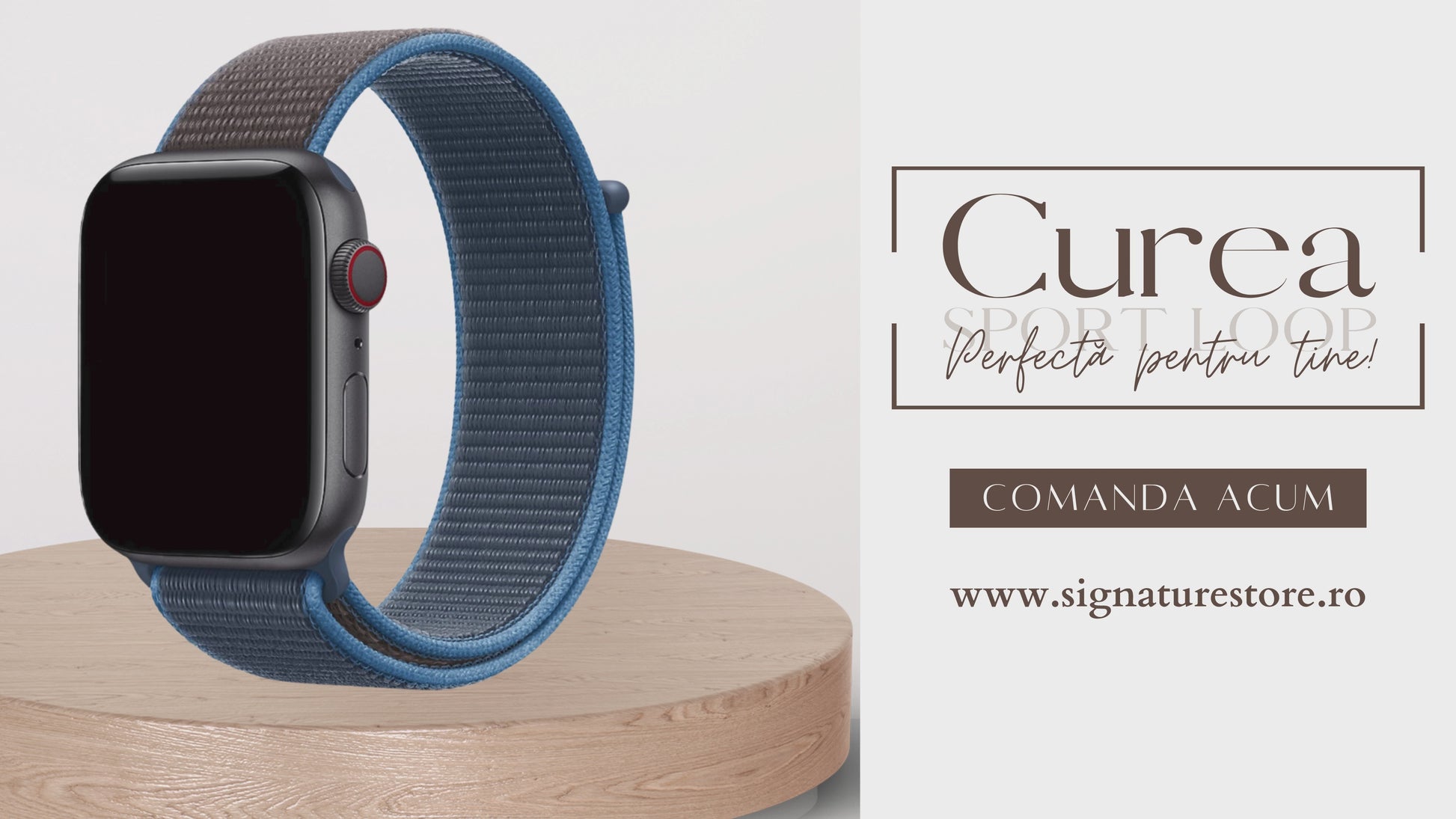 Curea Sport Loop Apple Watch Surf Blue