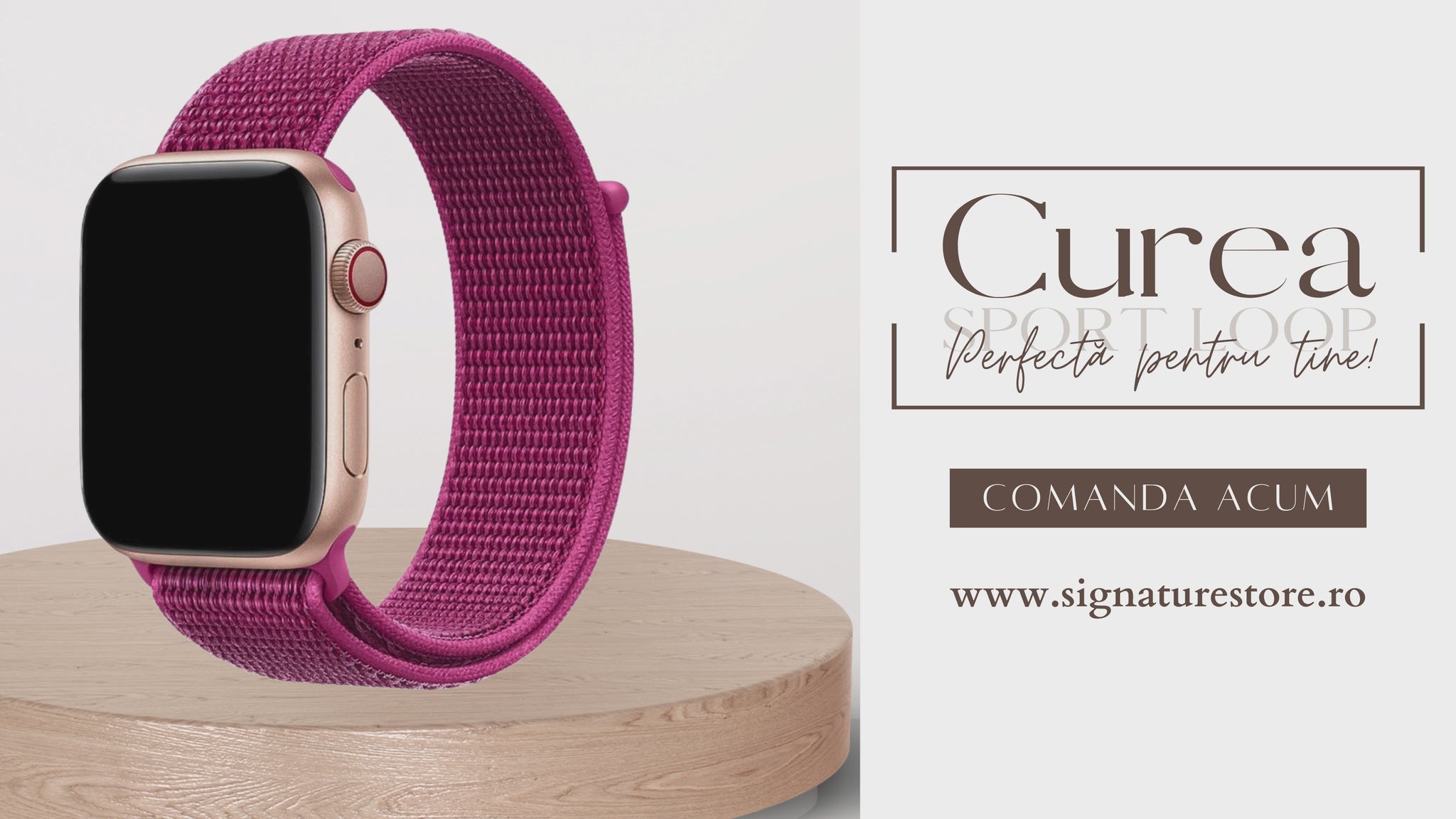 Curea Sport Loop Apple Watch Dragon Fruit