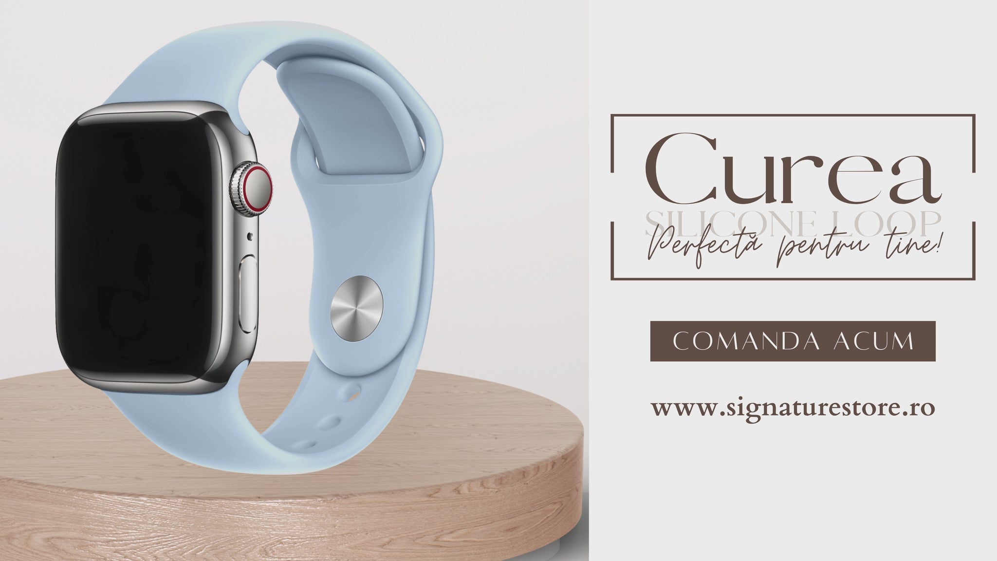 Curea Silicone Apple Watch Sky Blue