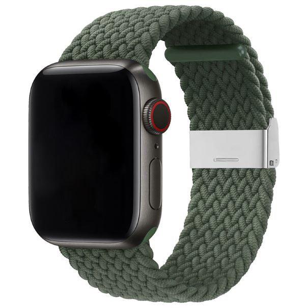 Curea Braided Apple Watch Army Green