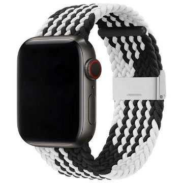 CUREA BRAIDED APPLE WATCH BLACK&WHITE