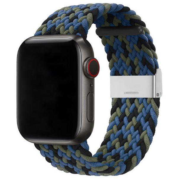 Curea Braided Apple Watch Blue&Green&Black