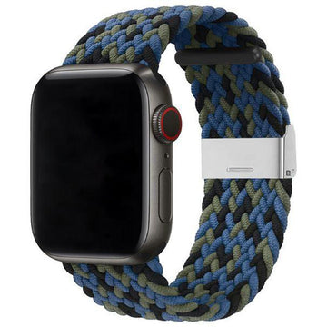 Curea Braided Apple Watch Blue&Green&Black