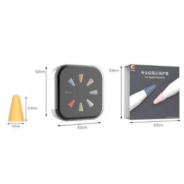 SET HUSE SILICONE VÂRF APPLE PENCIL MULTICOLOR